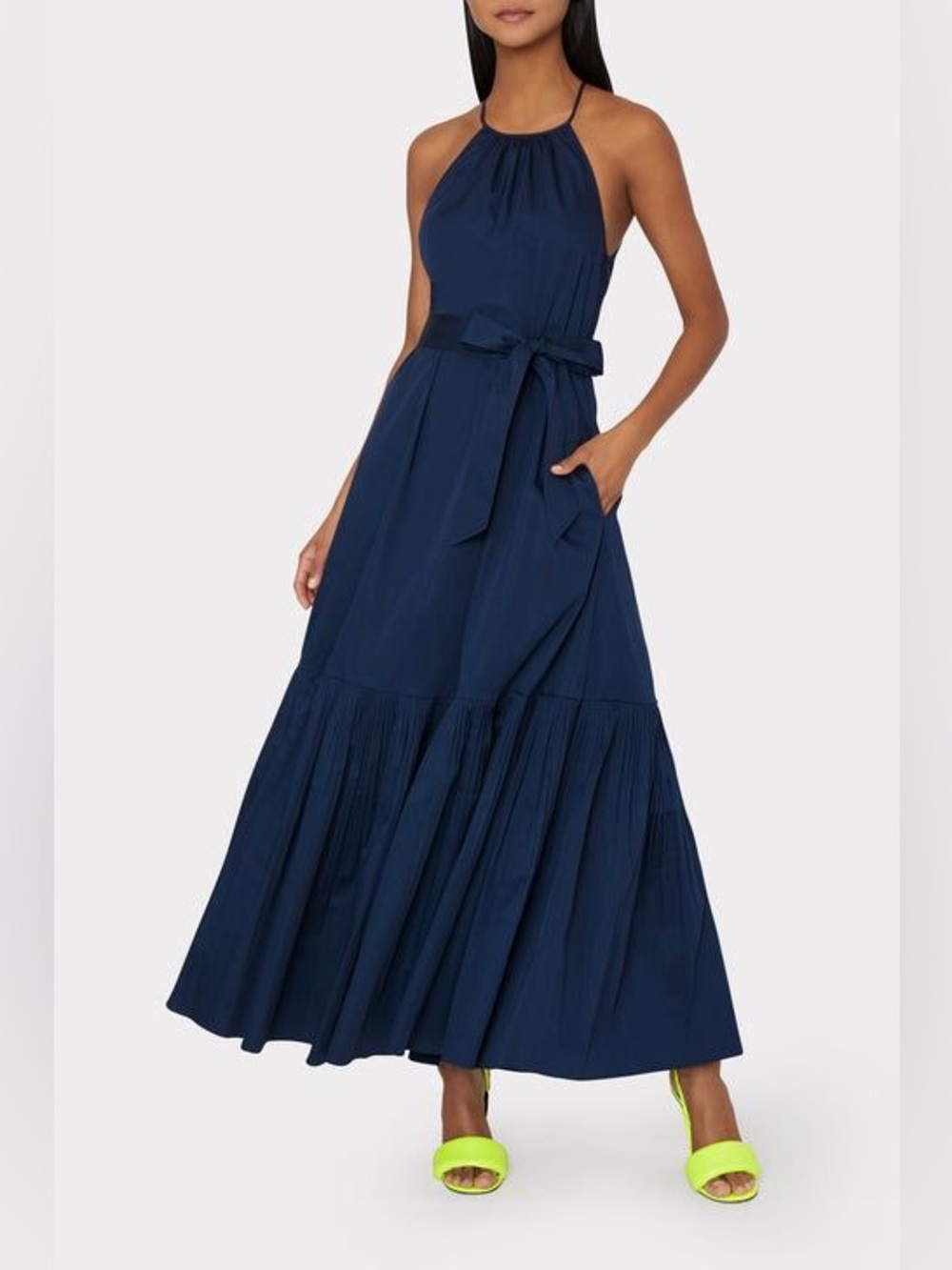 Milly Niles Poplin Maxi Dress Size 4 NWT